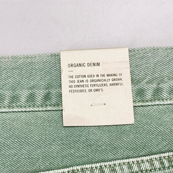 NWT AGOLDE Cooper Cargo High Rise Straight Leg Jean Sz 34 Salamander Green - Picture 14 of 16